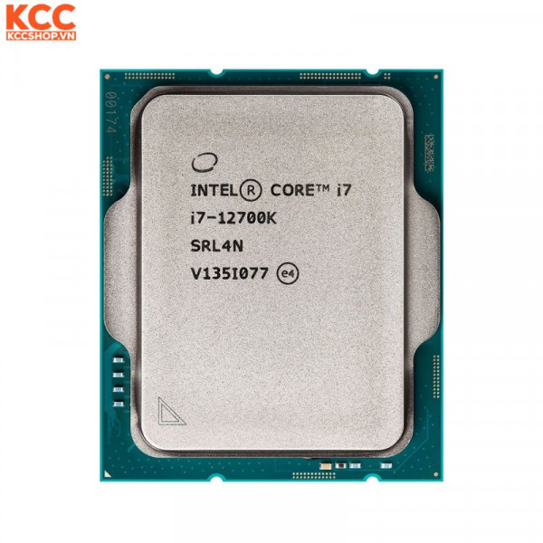 CPU Intel Core i7 12700K Tray (5.00GHz, 12 Nhân 20 Luồng, 25M Cache, Alder Lake) - Socket Intel LGA 1700 (Full VAT)