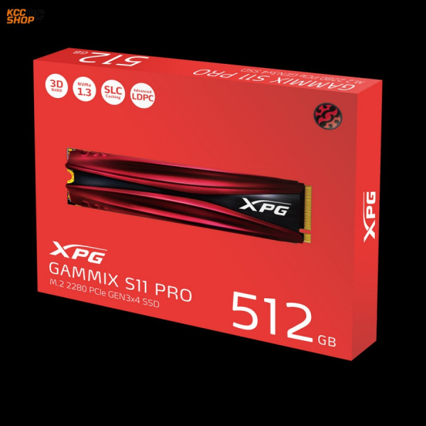 SSD Adata GAMMIX S11P 512GB M.2 2280 PCIe NVMe Gen 3×4 – (AGAMMIXS11P-512GT-C)