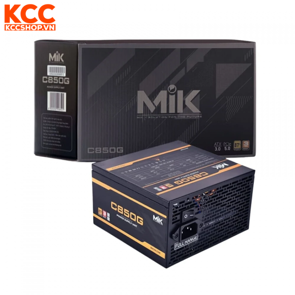 Nguồn máy tính MIK C850G 80PLUS GOLD (ATX 3.0 - PCIE 5.0)