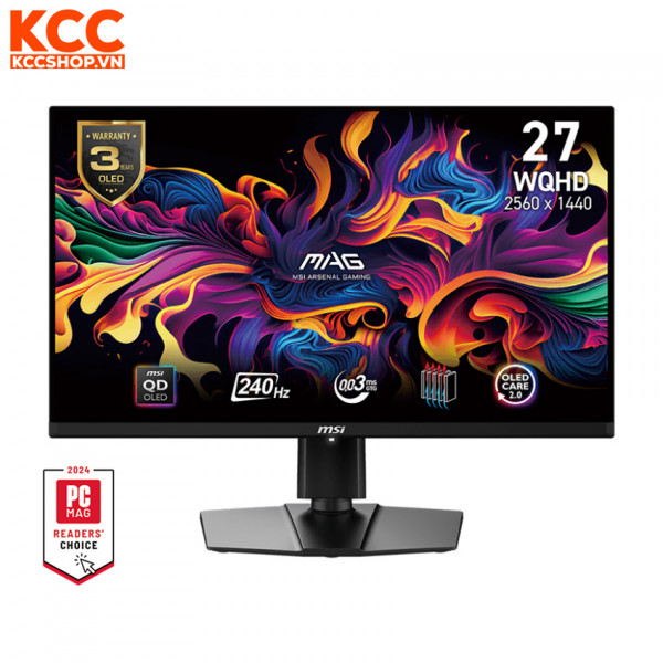 Màn hình gaming MSI MAG 271QPX QD-OLED E2 (27in / OLED / QHD / 240Hz / 0.03ms)