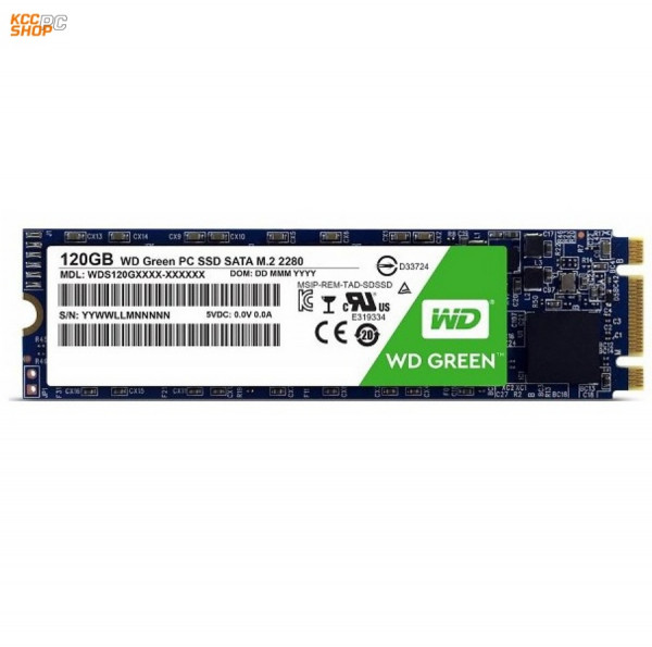 Ổ cứng SSD WD Green 120GB M.2 2280 (Đọc 545MB/s - Ghi 430MB/s) - (WDS120G2G0B)