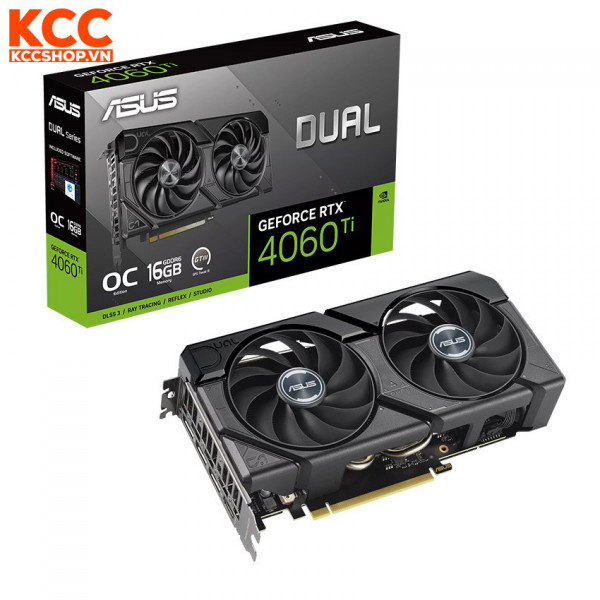 VGA ASUS Dual GeForce RTX 4060 Ti EVO OC Edition 16GB GDDR6