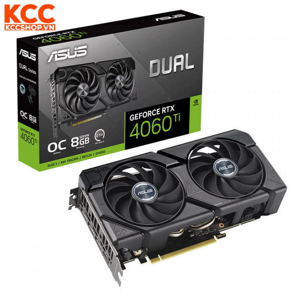VGA ASUS Dual GeForce RTX 4060 Ti EVO OC Edition 8GB GDDR6