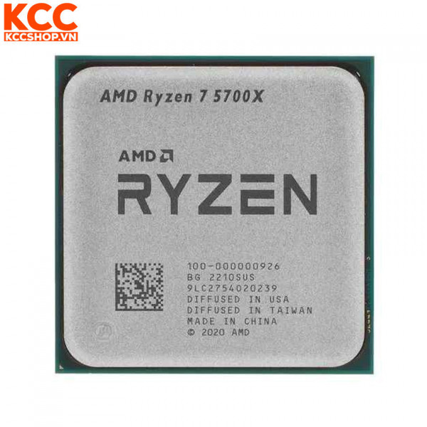CPU AMD Ryzen 7 5700X Tray (3.4 GHz Upto 4.6GHz / 36MB / 8 Cores, 16 Threads / 65W / Socket AM4) (Full VAT)