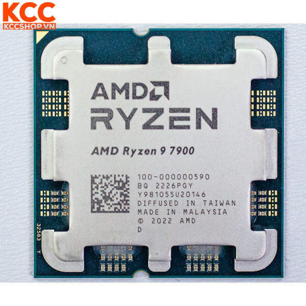 CPU AMD Ryzen 9 7900 Tray (3.7 GHz Upto 5.4GHz / 76MB / 12 Cores, 24 Threads / 65W / Socket AM5) (Full VAT)