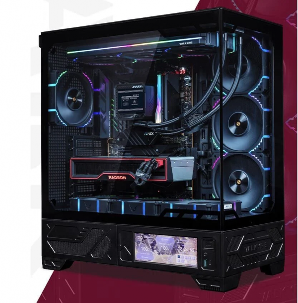 VỎ CASE PC VALKYRIE VK03 KÈM MÀN HÌNH LCD 6.2 ( Màu Đen )