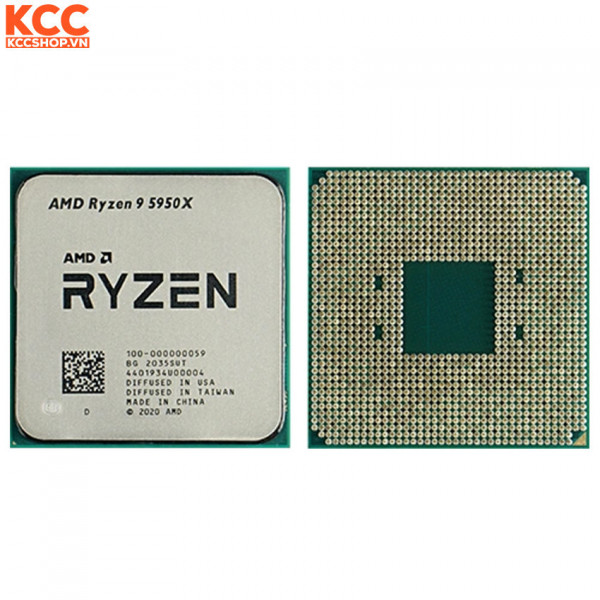 CPU AMD Ryzen 9 5950X Tray (3.4 GHz Upto 4.9GHz / 72MB / 16 Cores, 32 Threads / 105W / Socket AM4) (Full VAT)