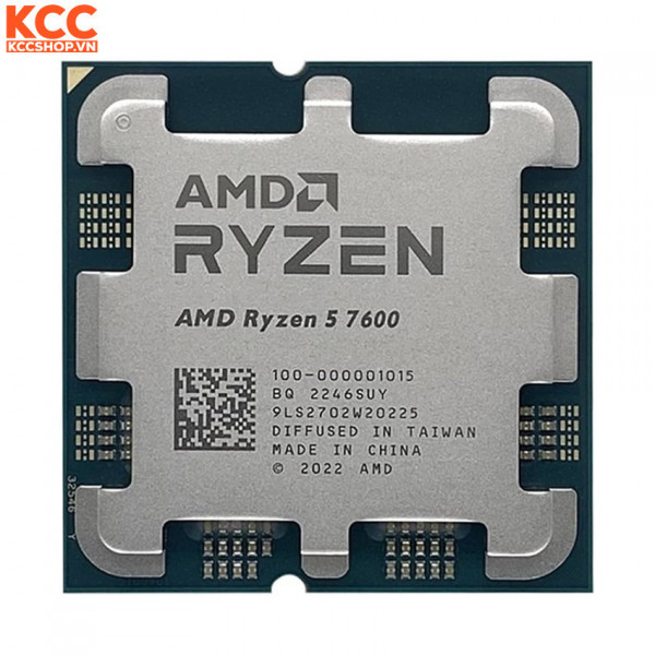 CPU AMD Ryzen 5 7600 Tray (3.8 GHz Upto 5.1GHz / 38MB / 6 Cores, 12 Threads / 65W / Socket AM5) (Full VAT)