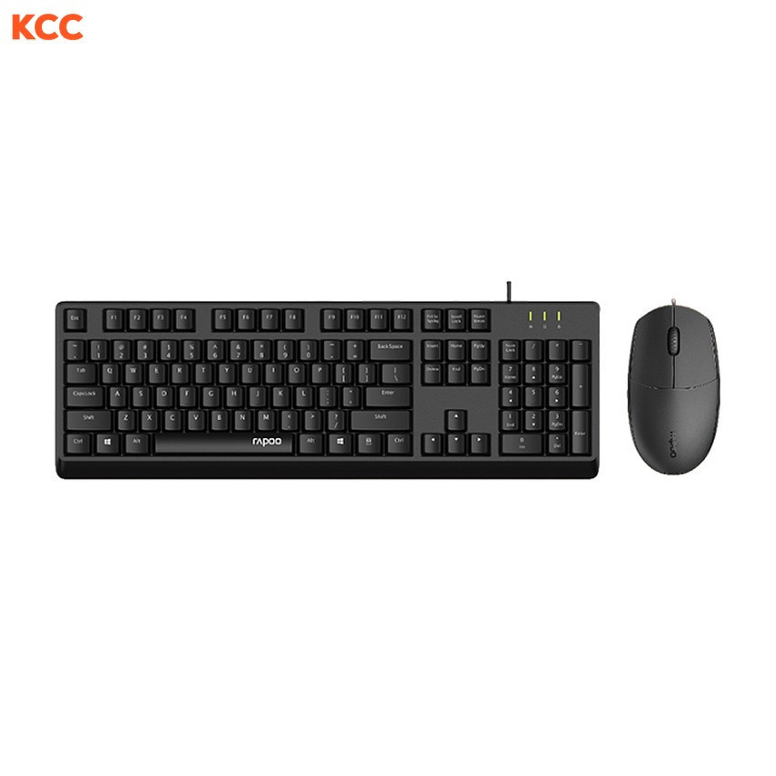 Bộ bàn phím chuột có dây Rapoo X125SE Black