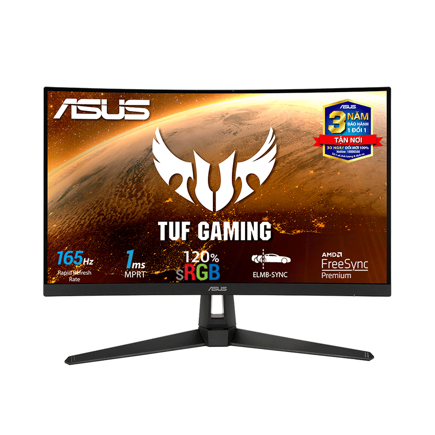 Màn hình Asus VG27VH1B (27inch/FHD/VA/165Hz/1ms/250nits/HDMI+DSub+Audio)