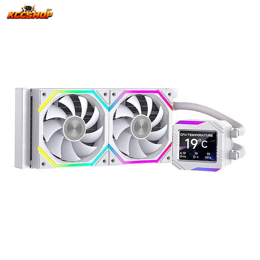 Tản nhiệt nước AIO Leopard Astro Shell V2G 240 Led ARGB White