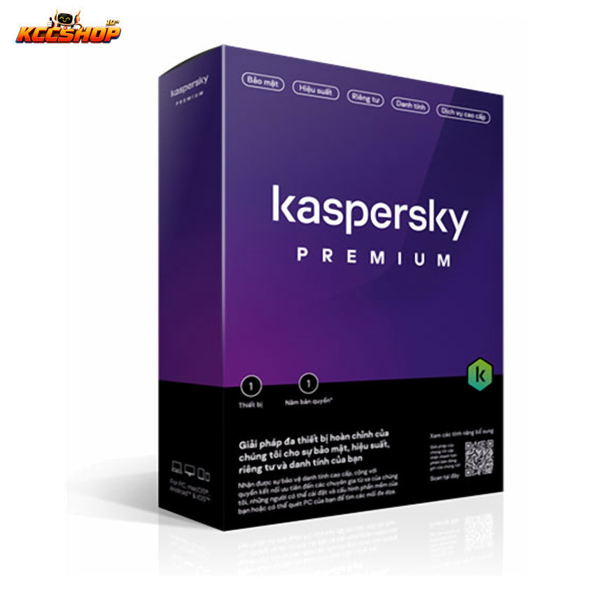 Phần mềm Diệt Virus Kaspersky Premium 1U